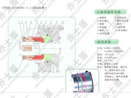 CM291B-K機械密封 CM291B-K機械密封